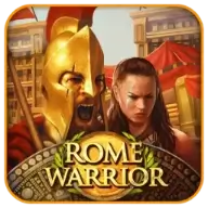 Showing a male and a female rome warrior